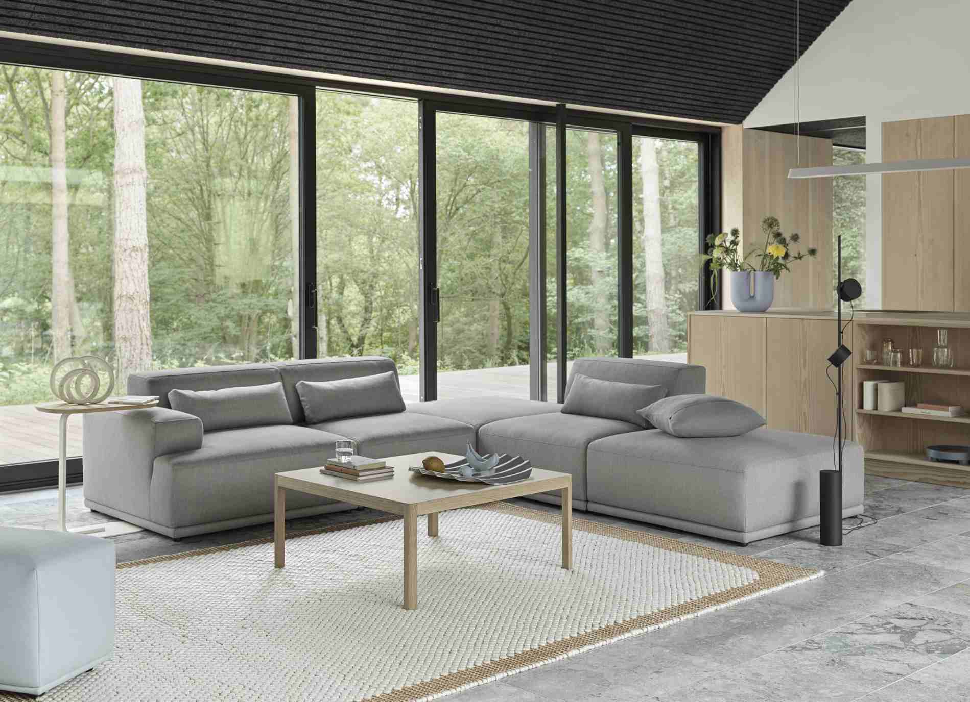 ★ MUUTO★ Horn Trimmed Glass YLAB 20 C8 MUY20C8 Outline Sofa | Elegantly Scandinavian
